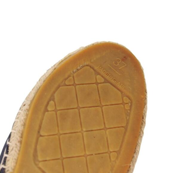 Chanel Espadrille Double Stacked 37 Leather Cc Flats CC-0712N-0017 - Picture 11 of 11